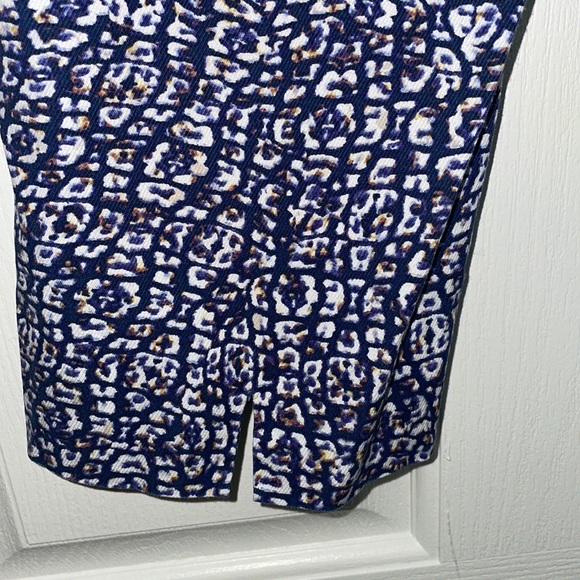 NIC+ZOE Blue and White Patterned Track Pants - Picture 6 of 9